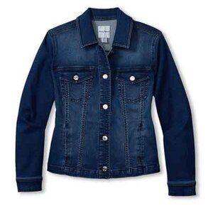 Tommy Bahama Women's Leila Indigo Denim Jacket - Dark Storm